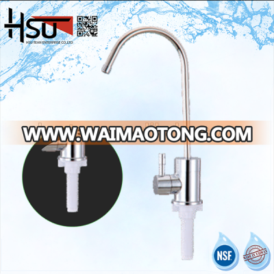 NSF 1/4 inch stainless Lead-free kitchen single handle water faucet